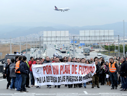 Incidentes en primer día de huelga de Iberia