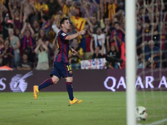 Messi anota doblete y muestra su mejor versión