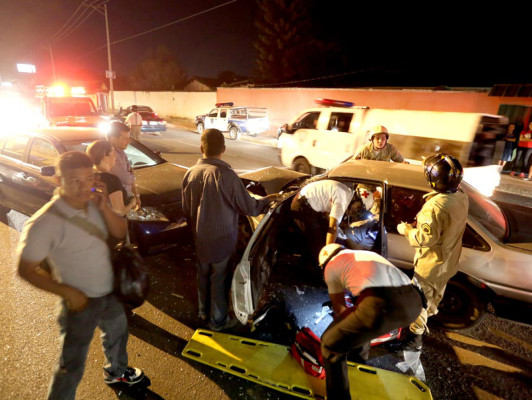 Un militar herido en accidente al sur de Comayagüela