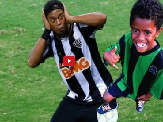VIDEO: El pequeño clon de Ronaldinho