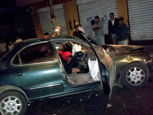 Cinco jóvenes heridos deja accidente vial en Tegucigalpa