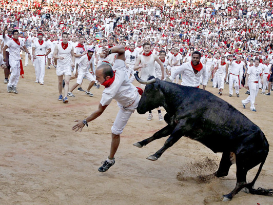 Impactantes imágenes del Festival de San Fermín