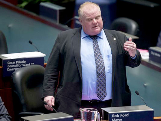 El 42% de los habitantes de Toronto apoyan al escandaloso alcalde