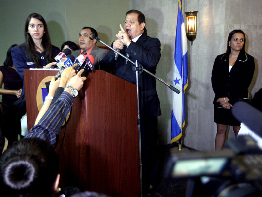 Por segunda vez, acto político termina en alboroto en Tegucigalpa