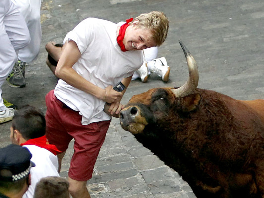 Impactantes imágenes del Festival de San Fermín