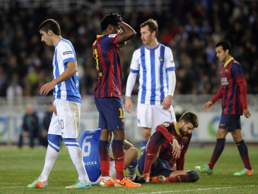 Real Sociedad golea al Barça y lo baja de las nubes