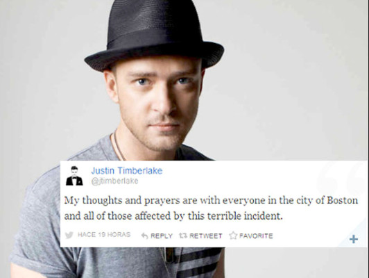 Famosos se pronuncian ante antentado en Boston