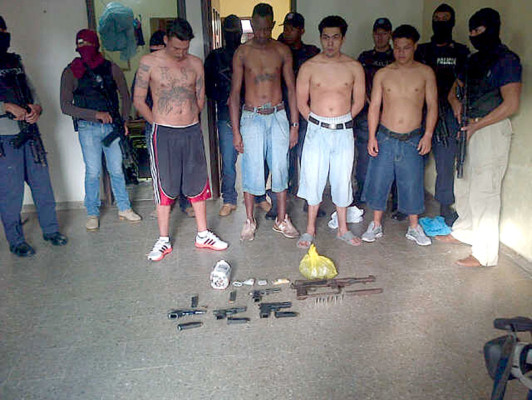 Capturan a presuntos mareros en Comayagüela