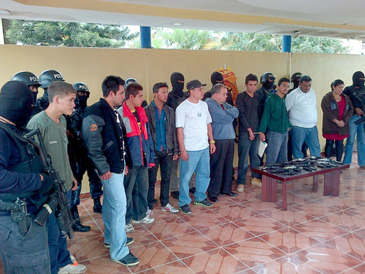 Honduras: Detenidos y decomisos en operativos