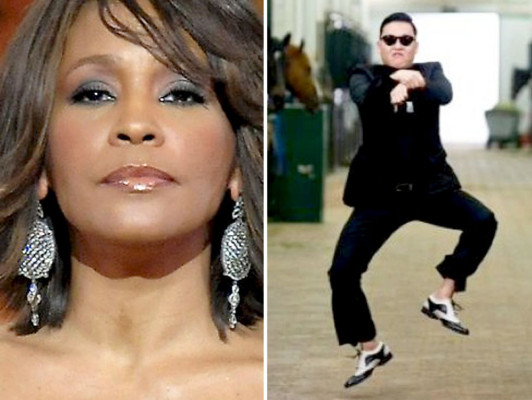 Whitney Houston y el 'Gangam Style', temas del año