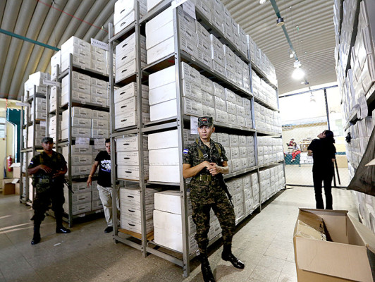 Distribuido el 87% del material electoral