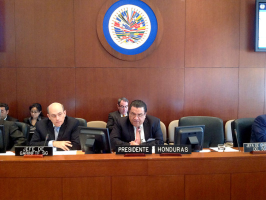 Honduras preside Comisión General de la OEA