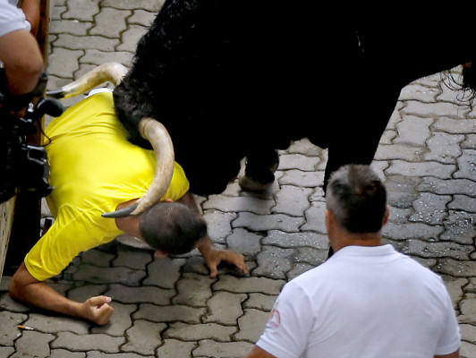 Impactantes imágenes del Festival de San Fermín