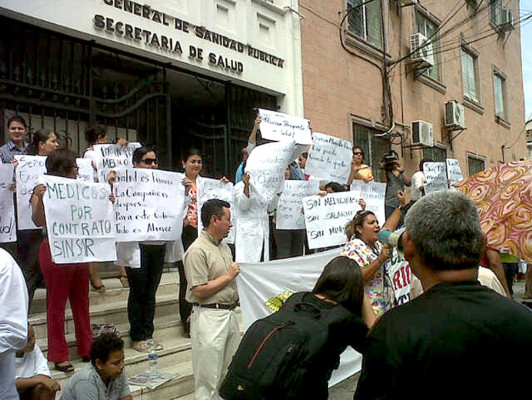 Paro de médicos en hospitales de Honduras