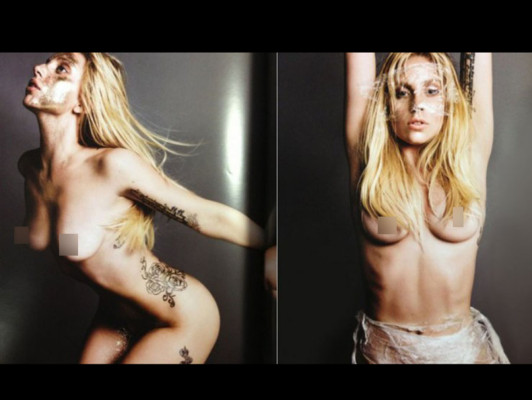 Las fotos no publicadas del desnudo de Lady Gaga
