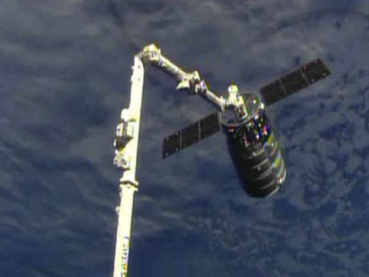Cápsula Cygnus se acopló a la Estación Espacial Internacional