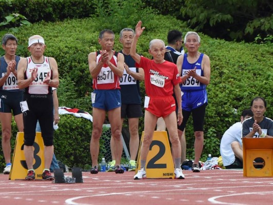 Japonés de 103 años desafía a Usain Bolt &nbsp;