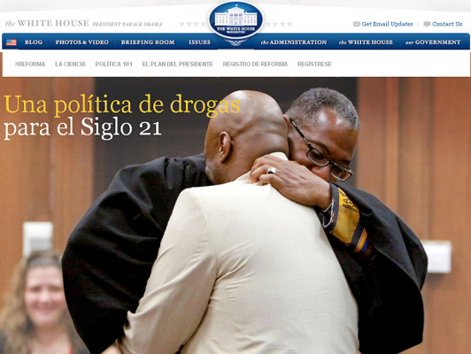 EE UU lanza sitio en español de plan antidrogas