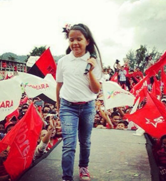 Irene Melara: “La niña que canta” y el apoyo incondicional de su abuela, Xiomara Castro