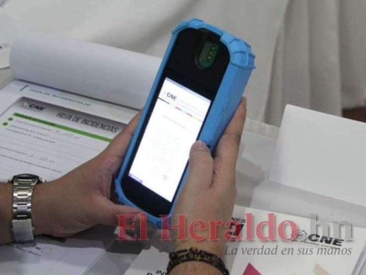 Un lector biométrico se utilizará para las elecciones. Foto: El Heraldo