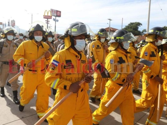 Por aire y tierra: con desfiles interinstitucionales rinden honor en el Bicentenario