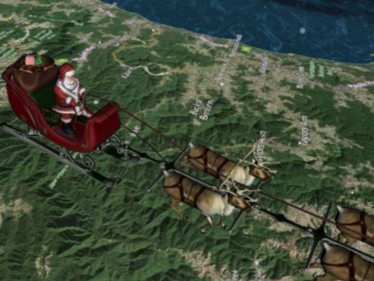 NORAD y Google utilizan las redes sociales para dar cuenta de las novedades de Santa Claus.