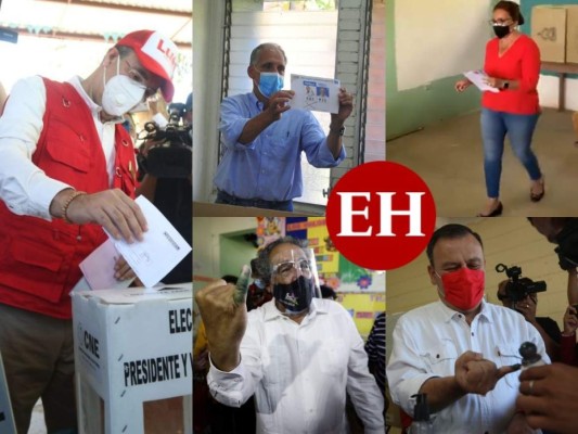 Así votaron los precandidatos a la presidencia de Honduras (FOTOS)
