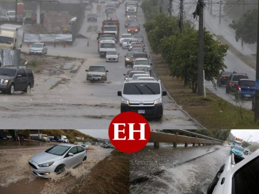 FOTOS: Lluvia sorprende a capitalinos y deja anegadas varias calles