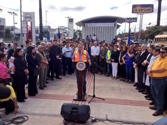 Tegucigalpa: Inauguran primera etapa de Trans450
