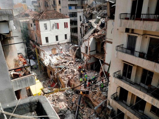 FOTOS: Suspenden búsqueda de sobrevivientes en Beirut tras explosión
