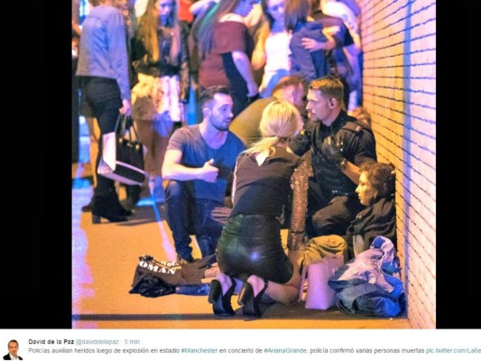 Momentos de terror tras explosiones en el Mánchester Arena en concierto de Ariana Grande