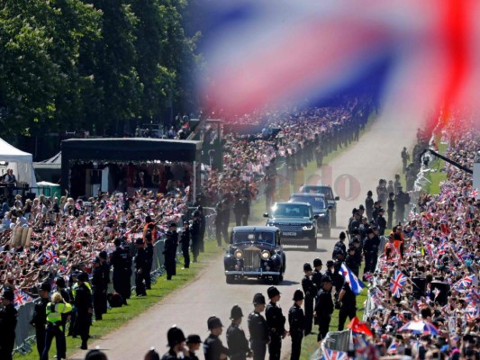 Así fue la llegada de Meghan Markle a su boda con el príncipe Harry