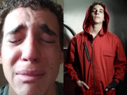 'Río', de 'La Casa de Papel', sube video llorando y desata mensajes de ánimo de varios famosos