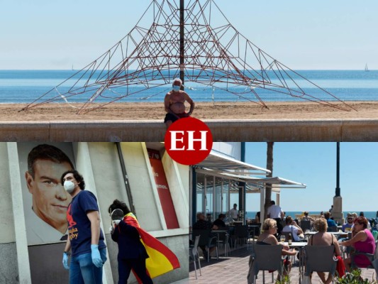 Españoles apoyan confinamiento mientras suceden protestas antigobierno