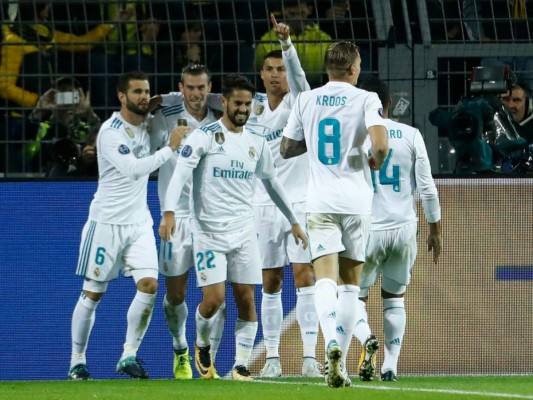 Los blancos recibirán al Espanyol con la moral por las nubes tras ganar 3-1 al Borussia Dortmund el miércoles en 'Champions'. Foto: AFP