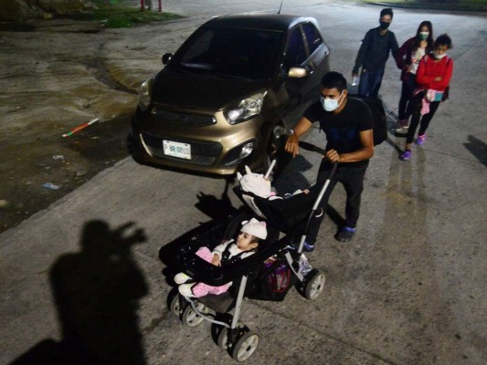 La primera caravana de migrantes de 2021 en imágenes