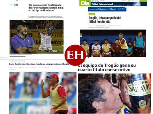 Prensa internacional destaca tetracampeonato del Olimpia de Pedro Troglio