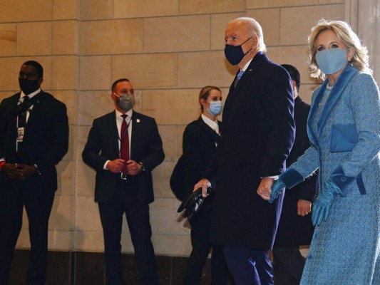 Elegante y clásica: el glamour de Jill Biden en la investidura presidencial