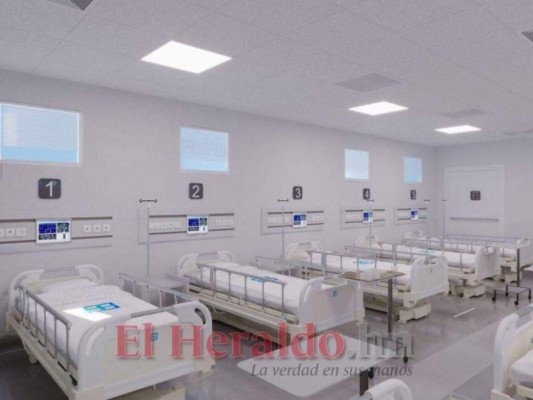 Solo tres hospitales móviles han sido entregados a la Secretaría de Salud, de los cuales solo el de San Pedro Sula se utiliza para pacientes covid-19. Foto: EL HERALDO
