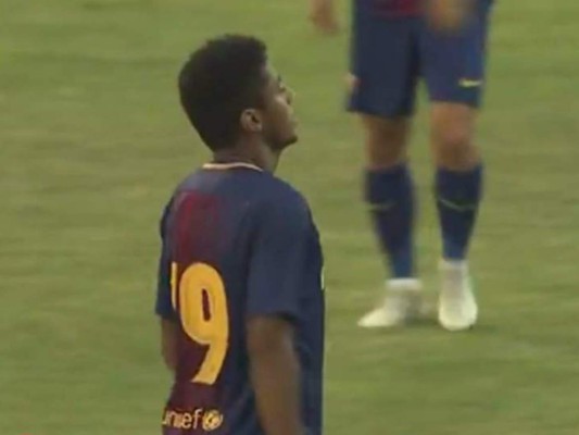 Anthony Choco Lozano dio un pase de gol en su debut con el Barcelona B