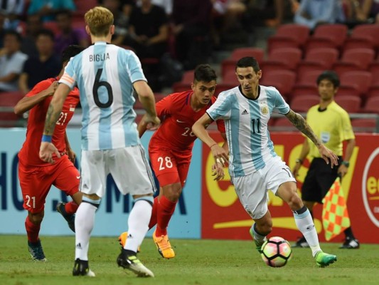 Argentina logró su segundo triunfo en la era Sampaoli al vencer a Singapur