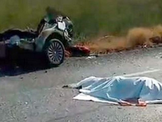 En brutal choque mueren cinco hondureños en México