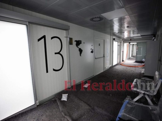 Hospital móvil de Tegucigalpa por dentro: así avanza ubicación de accesorios (FOTOS)