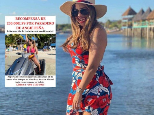 Octavo día de desaparición de Angie Peña: Búsqueda con submarino, varios escenarios y una recompensa de L 250,000, ¡así avanza el caso!