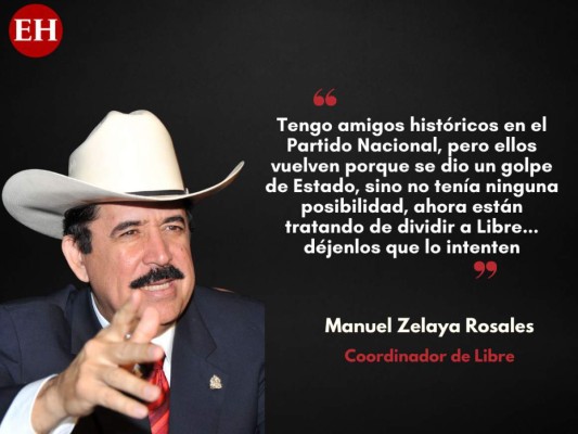 'Están tratando de dividir a Libre... déjenlos, que lo intenten': las frases de 'Mel' Zelaya tras acuerdo