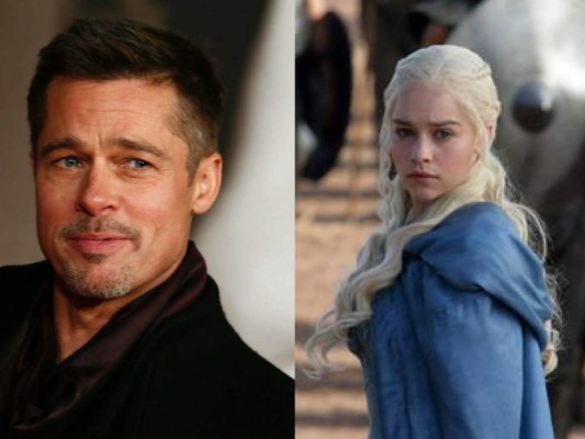 Brad Pitt ofrece ostentosa cifra para ver 'Juego de Tronos' junto a Emilia Clarke