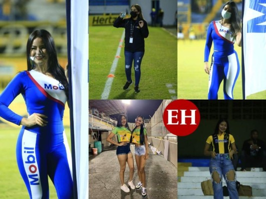 Hermosas catrachas roban suspiros en el inicio de la jornada 14 del Apertura 2021 (Fotos)
