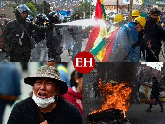 Bolivia sumida en protestas tras renuncia de Evo y autoproclamación de Añez