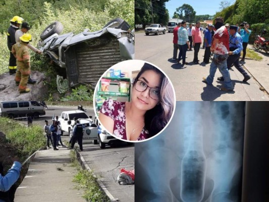 Un accidente mortal en la cuesta de La Moramulca, una masacre en La Ceiba, el cadáver encostalado de una mujer en la cuesta de El Chile, un paciente con una botella en el ano y el hallazgo del cuerpo de una joven que había desaparecido figuran en los sucesos de Honduras de la semana del 31 de julio al 4 de agosto. Foto: Cortesía.