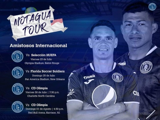 Motagua anuncia gira de partidos amistosos en Estados Unidos